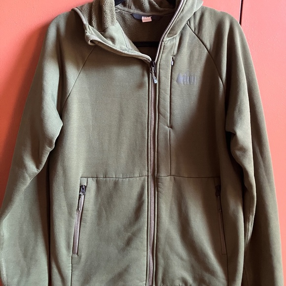 REI Fleece Zip Up Hoodie sz M - Picture 1 of 5